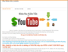 Tablet Screenshot of kiemtienyoutube.com